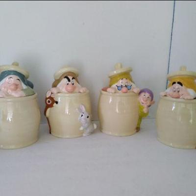 The Seven Dwarfs Canisters
