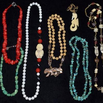 Beaded necklaces
