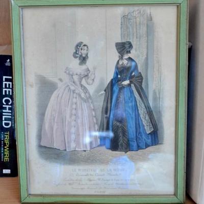 Antique fashion print