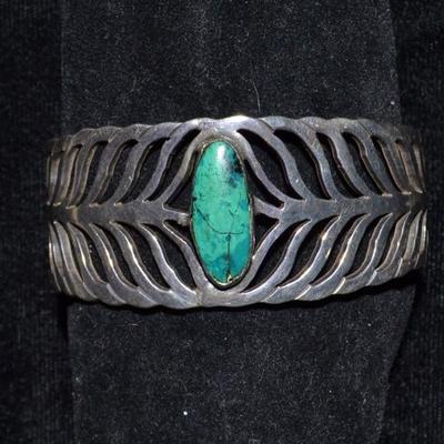 Sterling and turquoise bracelet