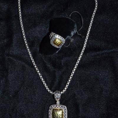 John Hardy necklace and ring