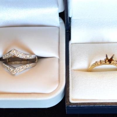 Gold ring and gold setting