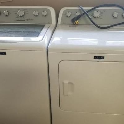 New Maytag High Capacity Washer and Dryer $350 each or $600 for both. Excellent condition.