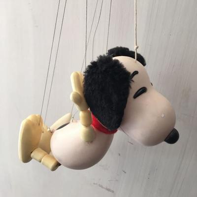 vintage snoopy string puppet