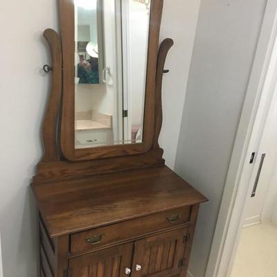 dresser and mirror 