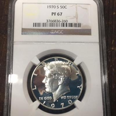 1970-S PF67 Kennedy 1/2 Dollar
