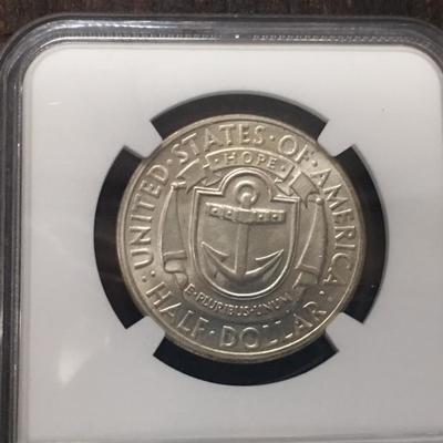 Rare 1936-D MS64 Rhode Island Tercentenary 1/2 Dollar