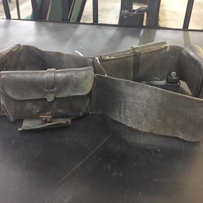 Antique Leather Cartridge Belt