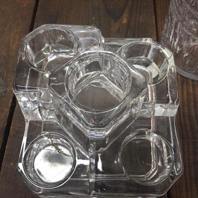 Crystal Candle Holder Stand holds 5 tea Candles