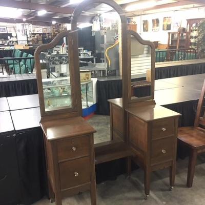 Antique Wood Vanity