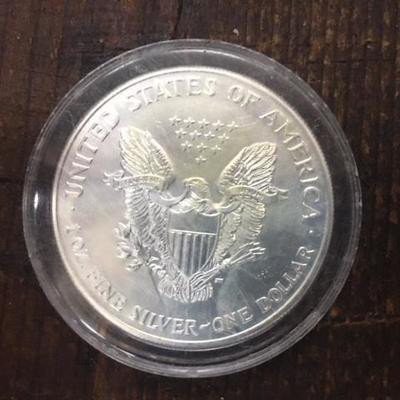 1999 Uncirculated Colorized Silver Eagle