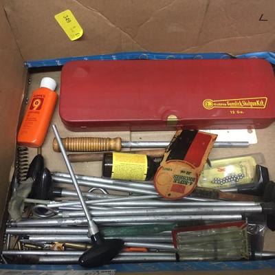 Box of Gun Cleaning Accessories