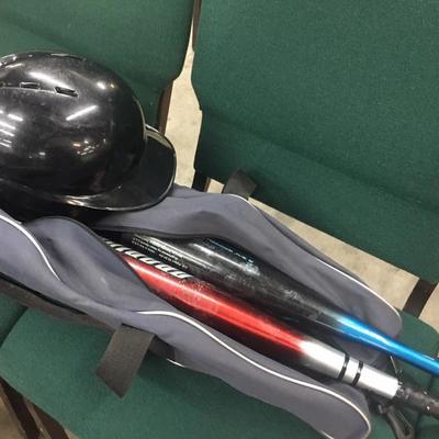 Baseball Bats & Helmet