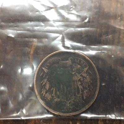 Rare 1866 2 Cent Piece