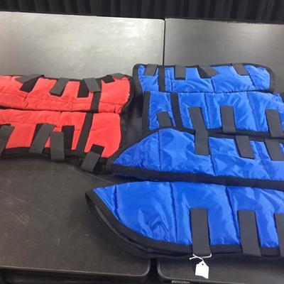 2 Sets of Blue/Red Horse Shipping Boots