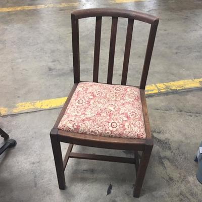 Antique Chair w/ Cushioned Seat