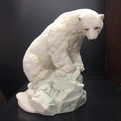 Polar Vigil-Polar Bear Statue by Classic Critters