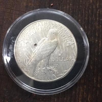 1922-D AU Peace Dollar