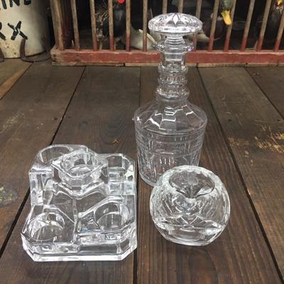 Crystal Candle Holder Stand holds 5 tea Candles
