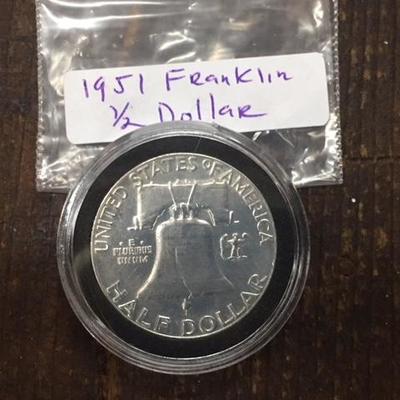 1951 Franklin 1/2 Dollar