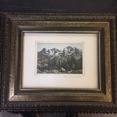 Framed Picture of Swiss Alps