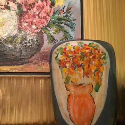 Ada Loumani Art Glass Vase