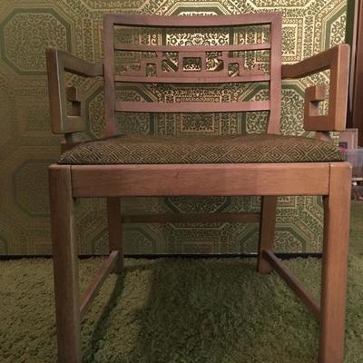 Detail of James Mont Style Dining Chair 