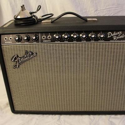 Item #18 65 Deluxe Reverb Reissue 22-Watt 1x12 Guitar Combo 90s Black and Silver New Tubes

Price $625.00

Featuring dual normal and...