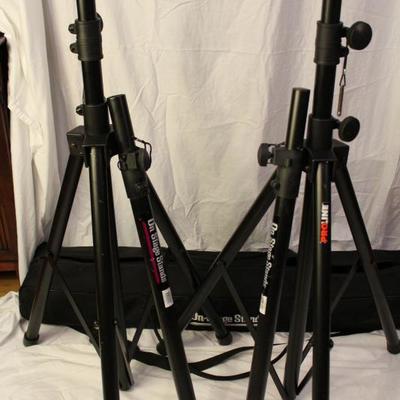 Item  #20 On Stage SSP7900 All Aluminum Speaker Stand Package with Bag

Price $40.00

Includes 2 all-aluminum speaker stands and 1...