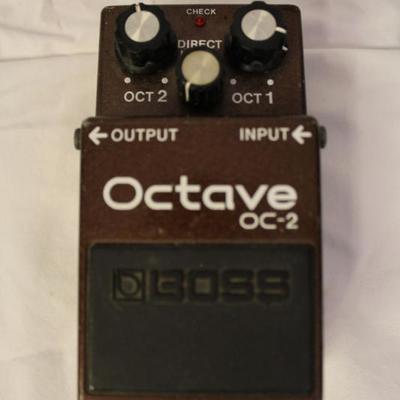 Item #23 Octave OC-2 pedal 

Price: $120.00

The OC-2 Octave pedal lets users fatten up their sound by adding two additional tones--one...