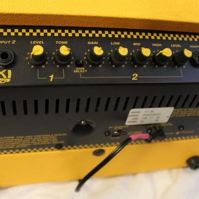 Item #17 Crate Taxi TX30, 30-Watt Portable Rechargeable Amp

Price: $125.00

This is a rechargeable, battery-powered amp that can be used...