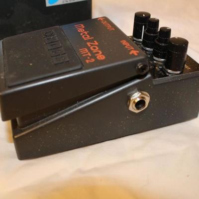 Item # 37 Boss MT-2 Metal Zone Pedal 

Price: $60.00

Product Information

Suitable for hard rock or metal bands, the Boss MT-2...