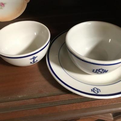 USN navy cup & saucer