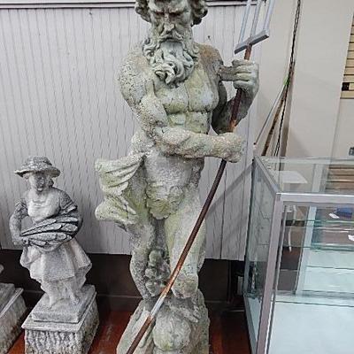 Poseidon Cast Stone Statue