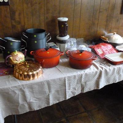 Kitchenware, Le Crueset dutch ovens and pans