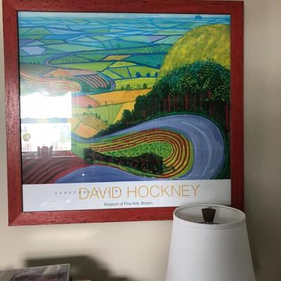David Hockney (Hills) Framed Print