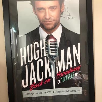 Autographed Hugh Jackman Poster (Return to Broadway)