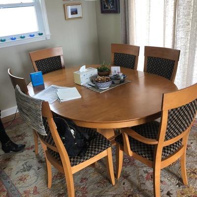 CircleFurniture Kitchen Table with 6 Dining Chairs