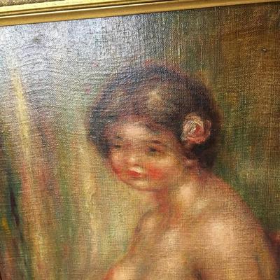 Sgd. Renoir Painting Detail Photo