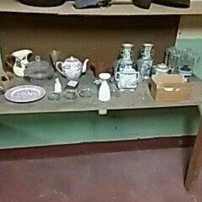 Huge Lot of China, Glass, and Pottery