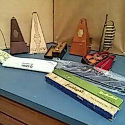 Recorders, Metronomes, & Miniature Violin