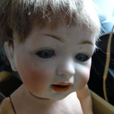 Heubach German baby doll. bisque with composition body