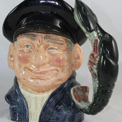 Royal Doulton Large Toby Mug: "Lobster Man" (8"H) D6617, c. 1967
