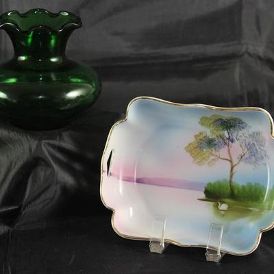 Noritake Morimura Bros. Hand Painted Sweet Meat Dish (5 5/8" x 4 1/8") 