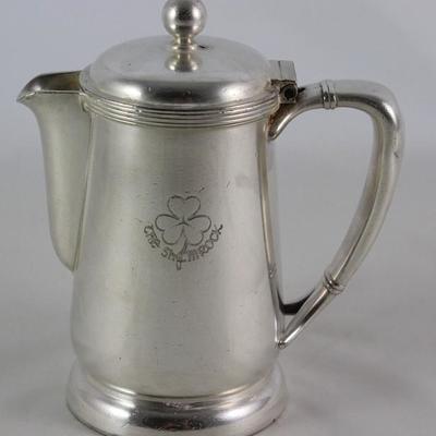 International Silver Company "Shamrock Hotel" Houston, Texas 1950's 10 ounce Individual Coffee Pot