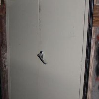 Steel 2-Door 5-Shelf Utility Cabinet (36"W x 72"H)  with Iron Rod for Locking