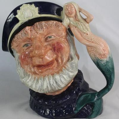 Royal Doulton Large Toby Mug: "Old Salt" (7.5"H) D6551,  c. 1960 