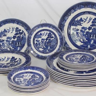 Johnson Bros. England "Blue Willow" Dinnerware