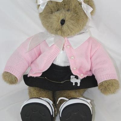 "A Build-a-Bear" 1950's Costume complete with Poodle Skirt w/Pink Sweater and Saddle Oxfords