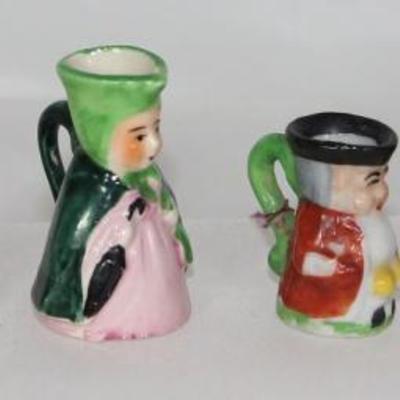 Japan Handpainted Various Small Toby Mugs